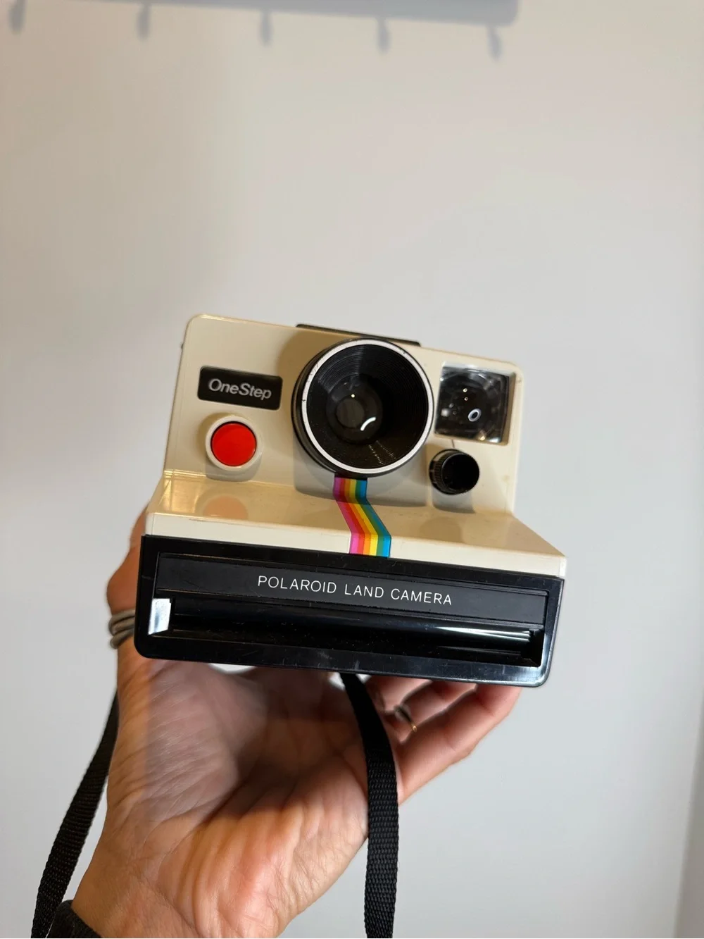 70s Vintage Polaroid One Step Rainbow Instant Land Camera